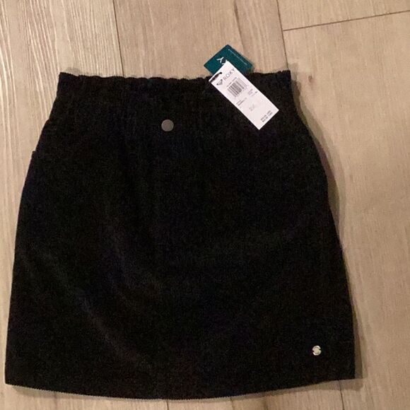 ROXY Silent Days Corduroy Skirt, NWT, size S/P, black - Picture 1 of 4